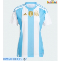 Camisa de time de futebol Argentina Replicas 1º Equipamento Feminina Copa America 2024 Manga Curta